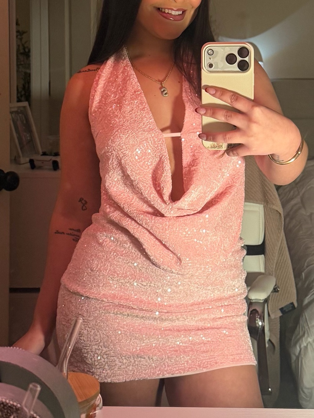 Fashion Nova Skirt Set - Pink